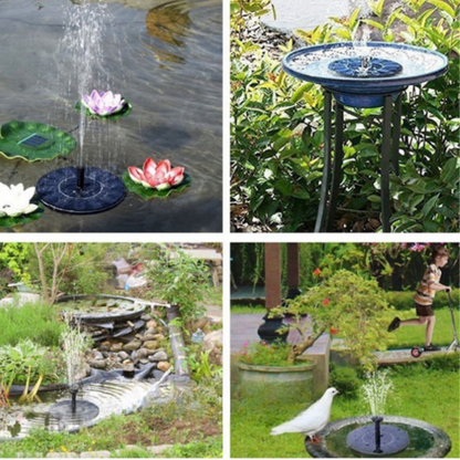 SolarBloom™ Vogelvriendelijke Zonnefontein – Breng uw tuin tot leven met zonlicht en vogelgezang